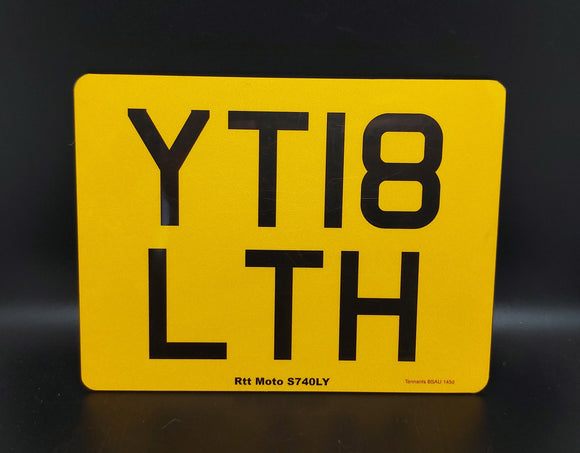 Motorcycle Registration Plate 9