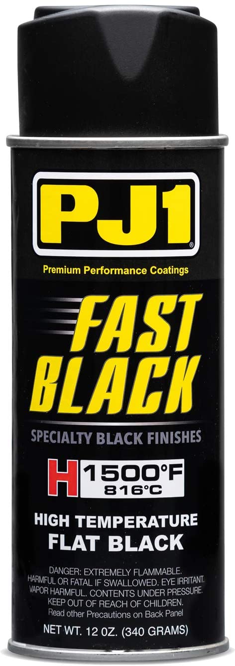 PJ1 Fast Black High Temperature  Flat Black Exhaust Coating Paint 340g