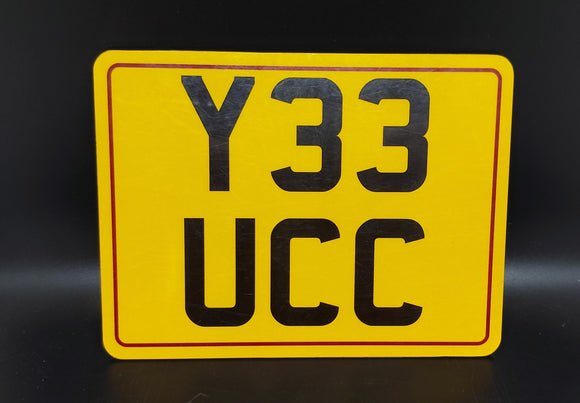 Motorcycle Show Plate - Small
