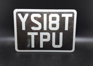 Classic Vintage Style Black & Silver Show Plate