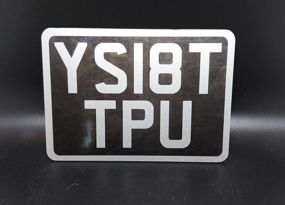 Classic Vintage Style Black & Silver Show Plate