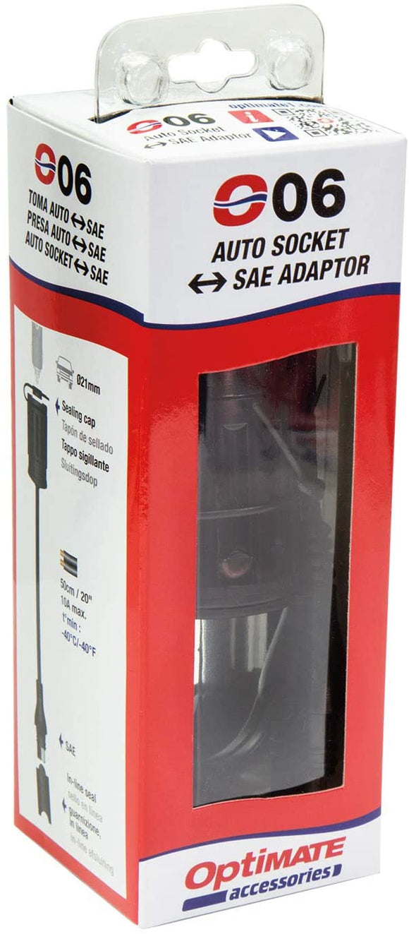 OptiMate O6 SAE Cig Lighter Socket Lead