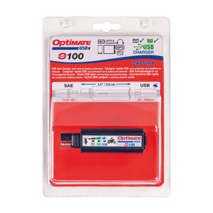 Optimate O-100v3, Smart 2400mA USB Charger, with Standby Mode & Vehicle Battery Monitor